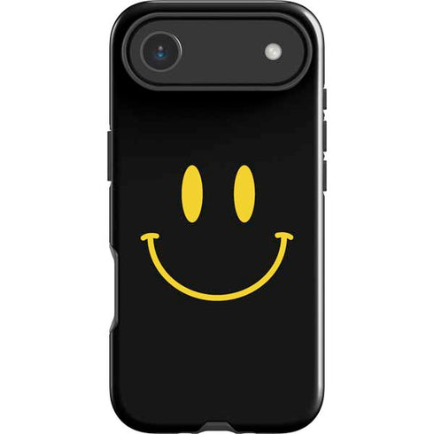 Black Happy Face iPhone 17 Air Impact Case