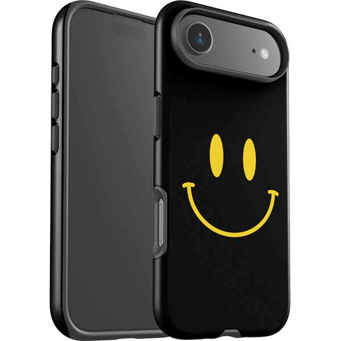 Black Happy Face iPhone 17 Air Impact Case