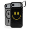 Black Happy Face iPhone 17 Air Kickstand Case