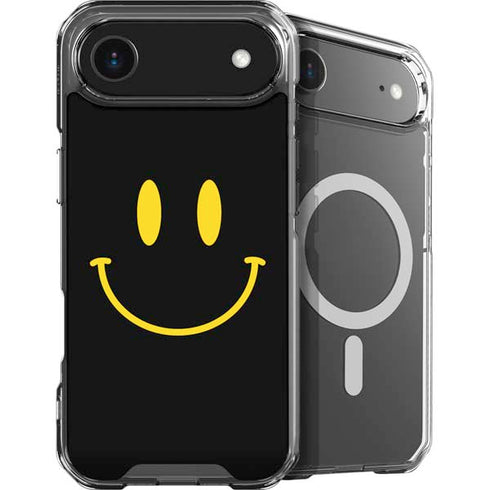 Black Happy Face iPhone 17 Air MagSafe Case