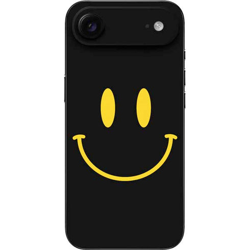 Black Happy Face iPhone 17 Air Skin