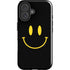 Black Happy Face iPhone 17 Impact Case