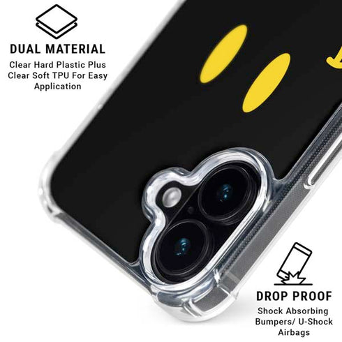 Black Happy Face iPhone 17 MagSafe Case