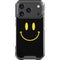 Black Happy Face iPhone 17 Pro Clear Case