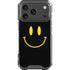 Black Happy Face iPhone 17 Pro Clear Case