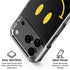 Black Happy Face iPhone 17 Pro Clear Case