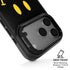 Black Happy Face iPhone 17 Pro Kickstand Case