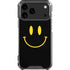 Black Happy Face iPhone 17 Pro Max Clear Case