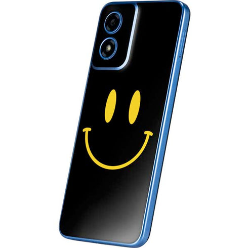 Black Happy Face Moto G Play 4G (2024) Skin