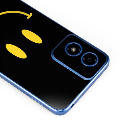 Black Happy Face Moto G Play 4G (2024) Skin