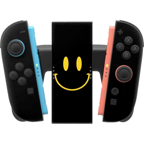 Black Happy Face Nintendo Switch 2 (2025) Joy-Con Controller Skin