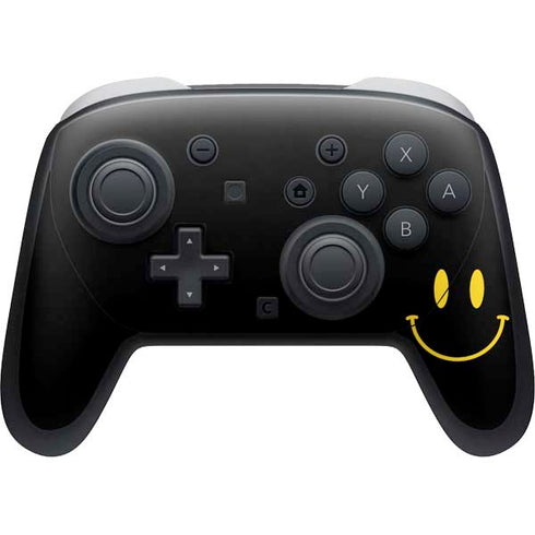 Black Happy Face Nintendo Switch 2 (2025) Pro Controller Skin