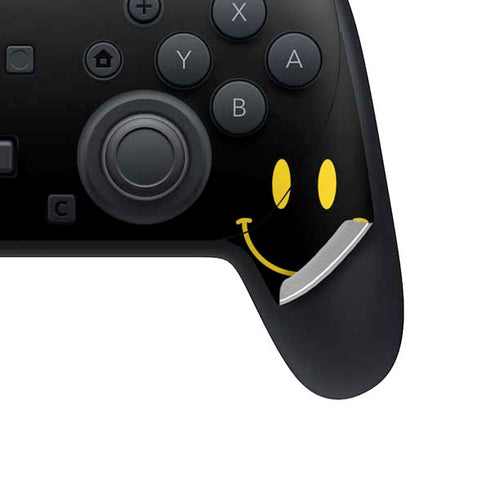 Black Happy Face Nintendo Switch 2 (2025) Pro Controller Skin