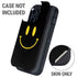 Black Happy Face Otterbox Defender iPhone Skin