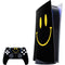 Black Happy Face PlayStation PS5 Skins