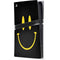 Black Happy Face PS5 Pro Console Skin