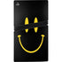 Black Happy Face PS5 Pro Console Skin