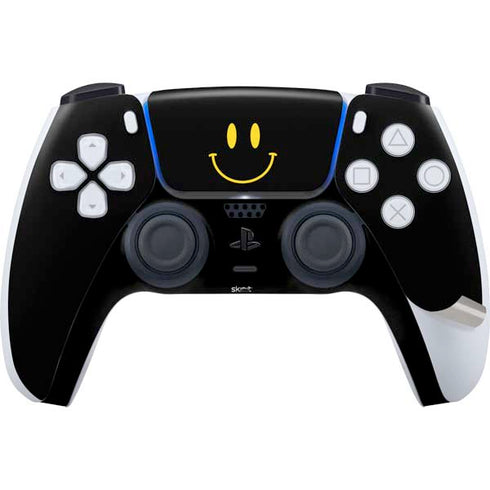 Black Happy Face PS5 Pro Disk Bundle Skin