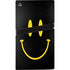 Black Happy Face PS5 Pro Disk Console Skin