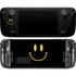 Black Happy Face Steam Deck Handheld Gaming Computer Skin