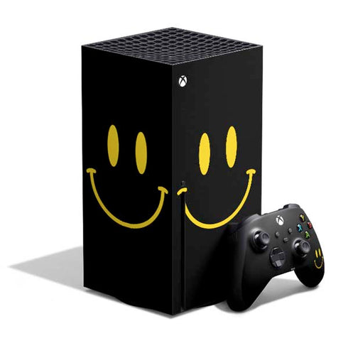 Black Happy Face Xbox Series X Skins