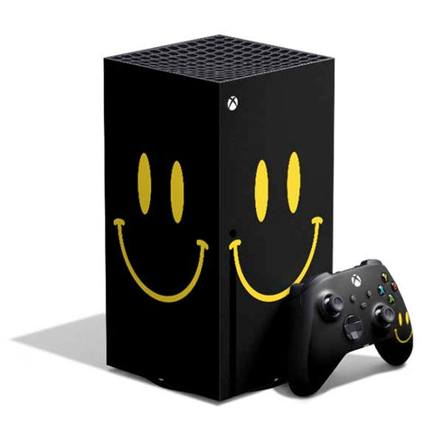 Black Happy Face XBox Series X Digital Edition Bundle Skin