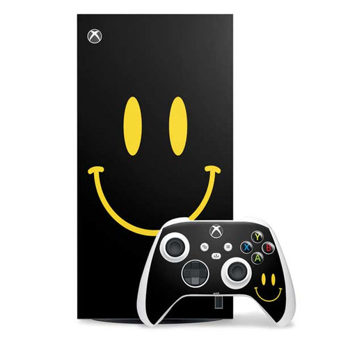 Black Happy Face Xbox Series X Skins