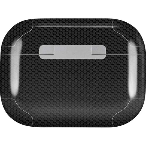 Specialty Vinyl Black Hex Texture AirPods Skins