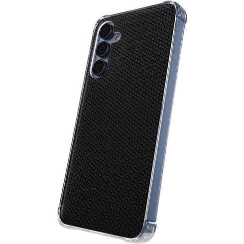 Specialty Vinyl Black Hex Texture Galaxy A35 5G Clear Case