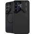 Specialty Vinyl Black Hex Texture Galaxy S25 Kickstand Case