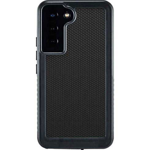 Specialty Vinyl Black Hex Texture Galaxy S24 Plus Waterproof Case