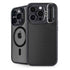 Specialty Vinyl Black Hex Texture iPhone 15 Pro Kickstand Case