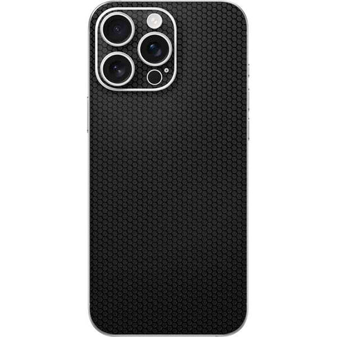 Specialty Vinyl Black Hex Texture iPhone 16 Pro Max Skin