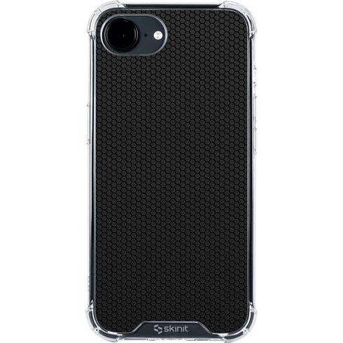 Specialty Vinyl Black Hex Texture iPhone 16e Clear Case