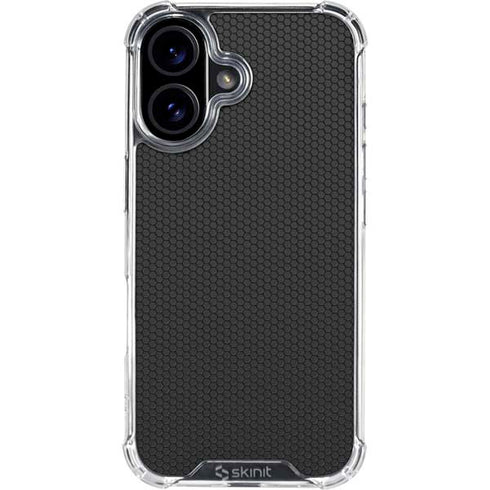 Specialty Vinyl Black Hex Texture iPhone 17 Clear Case
