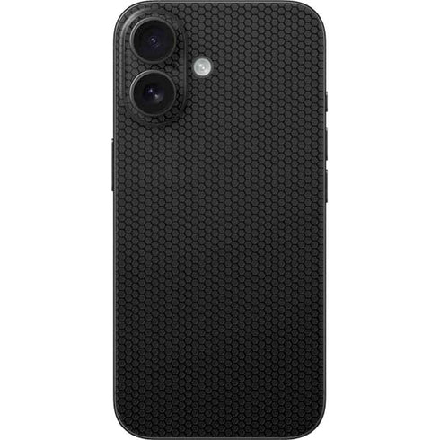 Specialty Vinyl Black Hex Texture iPhone 17 Skin