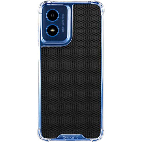Specialty Vinyl Black Hex Texture Moto G 5G (2024) Clear Case