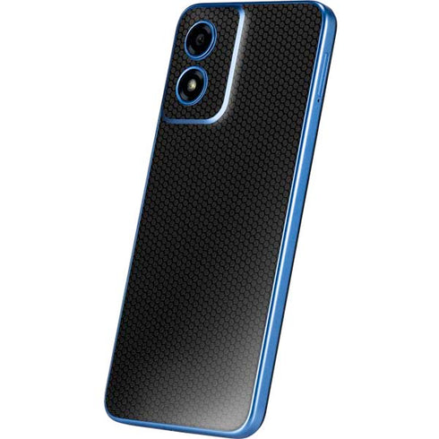 Specialty Vinyl Black Hex Texture Moto G Play 4G (2024) Skin