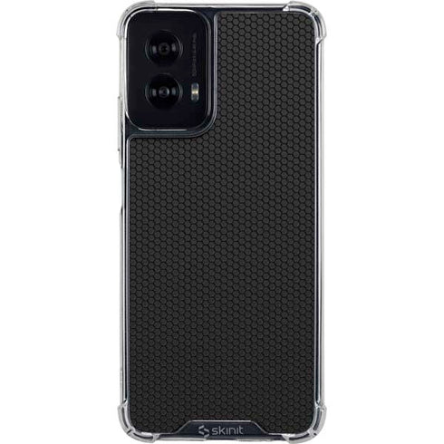 Specialty Vinyl Black Hex Texture Moto G Power 5G (2024) Clear Case