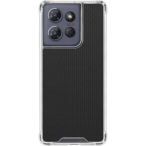 Specialty Vinyl Black Hex Texture Moto G Stylus 5G (2025) Clear Case