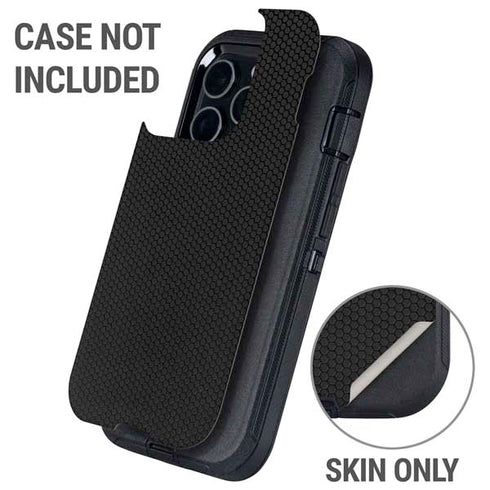 Specialty Vinyl Black Hex Texture Otterbox Defender iPhone Skin