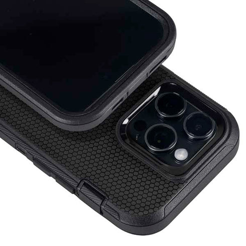 Specialty Vinyl Black Hex Texture Otterbox Defender iPhone Skin