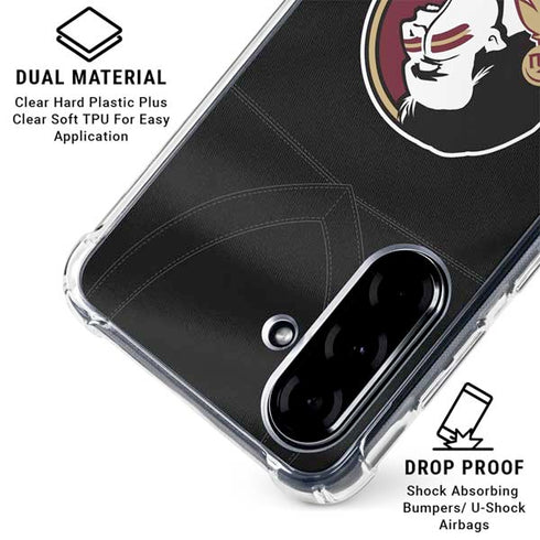 Florida State University Black Jersey Galaxy A36 5G Clear Case