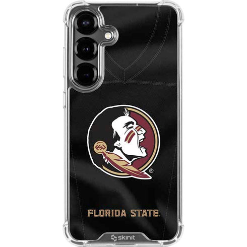 Florida State University Black Jersey Galaxy S26 Clear Case