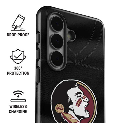 Florida State University Black Jersey Galaxy S26 Plus Impact Case
