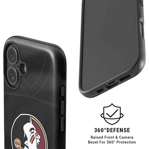 Florida State University Black Jersey iPhone 16 Magsafe Impact Case