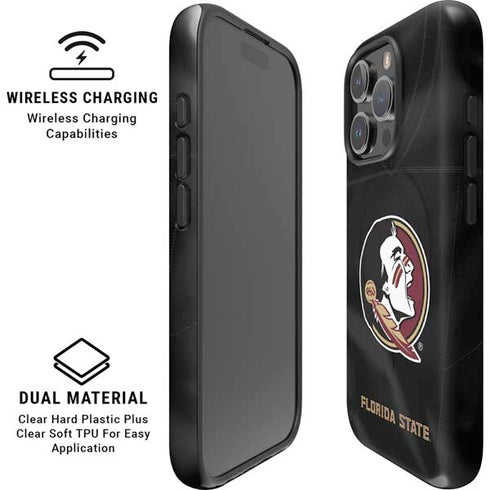 Florida State University Black Jersey iPhone 16 Pro Magsafe Impact Case