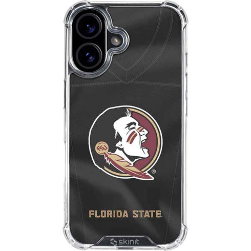 Florida State University Black Jersey iPhone 17 Clear Case