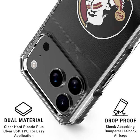 Florida State University Black Jersey iPhone 18 Pro Clear Case