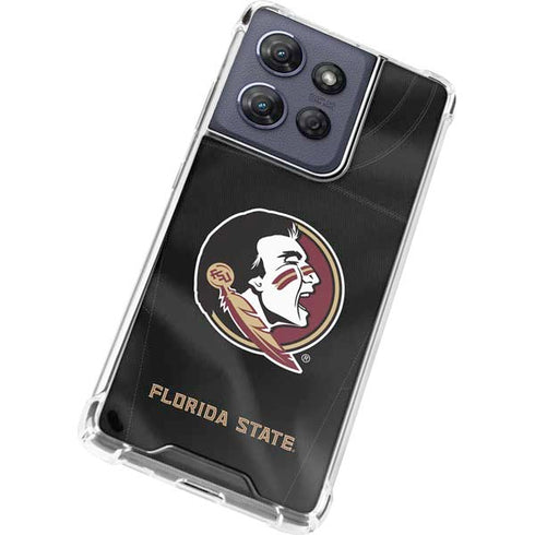 Florida State University Black Jersey Moto G Power 5G (2025) Clear Case